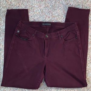 Maroon / burgundy jeans